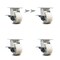 Service Caster 4 Inch Kingpinless Nylon Wheel Caster Brakes 2 Swivel Locks, 4PK SCC-KP30S420-NYR-SLB-BSL-2-SLB-2 - alternate 1